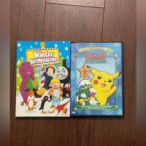 Barney Winter Wonderland and Pikachu dvd